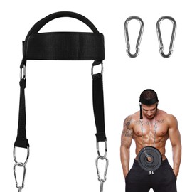 Trendecor Neck Trainer, Neck Trainer, Head Trainer, Men with D Hook Attachment, Adjustable Neck Harness, Neck Exerciser Builder for Weightlifting, Strengthening Trainer Equipment
