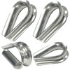 5mm Wire Rope Thimble Made From Marine Grade A4 Stainless