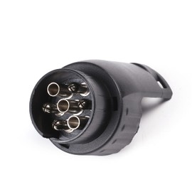 ETUKER 7 to 13 Pin Trailer Plug Socket Converter, 7 Pin to 13 Pin Towing Adapter, 12V Waterproof Electric Adapter Plug Socket Converter Connector for Caravan RV Truck