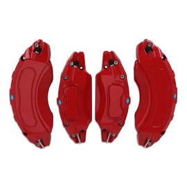 ROINROJI Caliper Covers Brake Compatible for Toyota Sienna 18 19 20 in Wheel Hub fit for Front and Rear Car Caliper Cover Accessories 2021 2022 2023 2024 Set of 4 Red