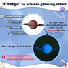 Fontien Solar System Wall Decals, 780 Pcs Glow in The