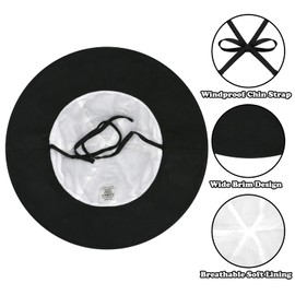 Sarfel Sun Hat for Infants, Baby Boys and Girls Hat, 100% Polyester, UPF 50+, Size XS (0-6 Months), Black, Sun Protection, Bear Ears, Beach, Summer