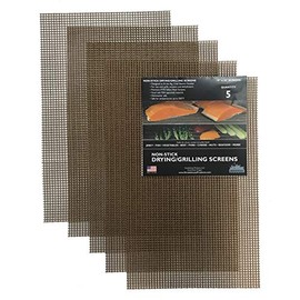 Smokehouse Products Big Chief Drying Screens, Non-Stick, Drying & Grilling Screens for More Versatility Smoking and Grilling Meat, 5-Pack