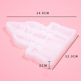 Castle Epoxy Resin Casting Molds Polymer Clay Silicone Molds for DIY Craft Project Chocolate Candy Soap Mold