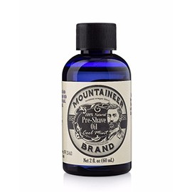 Mountaineer Brand Pre-Shave Oil | Reduce Nicks and Irritation for Close Shaving | 2-ounce (Cool Mint)