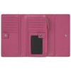 GlobeeCraft Leather Wallet, fuchsia, Casual