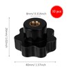 Internal Thread Clamping Knob M8 Star Grip Nut Made of