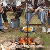 VEVOR Swivel Campfire Grill, Fire Pit Grill Grate over Fire