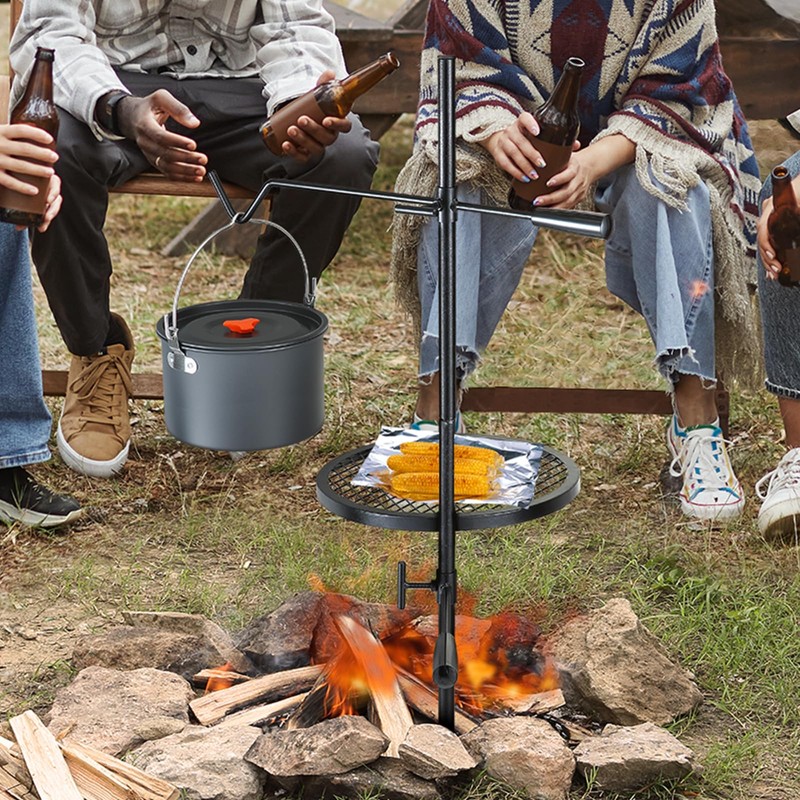 VEVOR Swivel Campfire Grill, Fire Pit Grill Grate over Fire