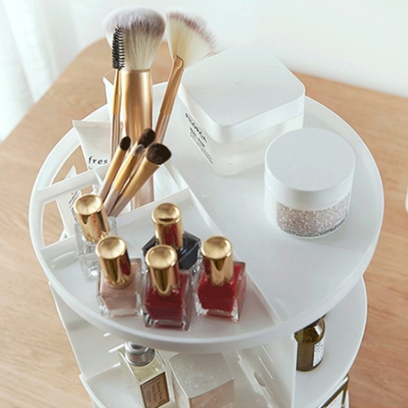 Rotating Cosmetic Organizer 360 Degree Makeup Display Cosmetic Spinning Holder