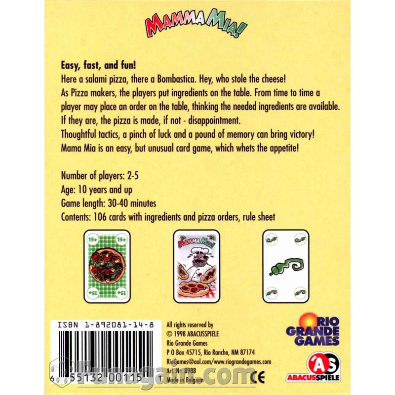 Rio Grande Games Mamma Mia