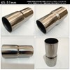 S-NET SN-305-MJ Motorcycle Bike Muffler Silencer Exhaust Conversion Pipe Adapter