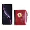 AOXONEL Womens RFID Small Compact Bifold Wallet,Cute Mini Zipper Card