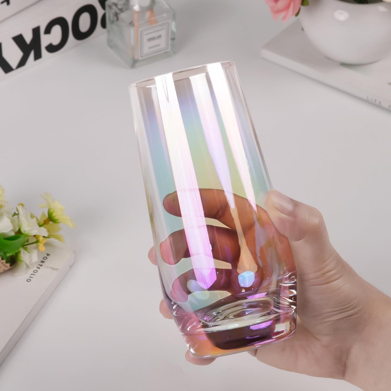 SHOWLOUE 18.3 oz Large Drinking Glasses, 6PCS Tall Glass Sets,