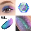 CHARMACY Multichrome Glitter Eyeshadow, Intense Pigmentation Chameleon Sparkling Eyeshadow, Bright