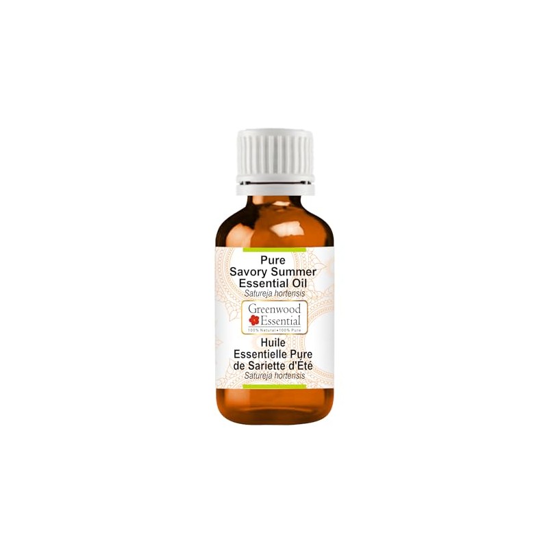 Greenwood Essential Pure Savory Summer Essential Oil (Satureja hortensis) Steam
