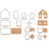 Gracelaza 10 Pieces Christmas Gingerbread House Cookie Cutters Set -