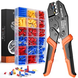 Preciva Crimping Tool & Terminal Set with 370 Connectors 0.5-6mm²
