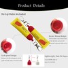 Tonsamvo Lip Balm Cap Holder with Keychain, Portable Replacement Cover