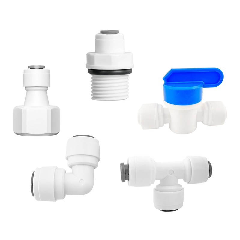 Ctyjia 2 Pcs Pushfit Straight Connector, 1/2" Male Thread/Female Thread