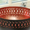 Dibor Black and Copper Decorative Laser Cut Bowl