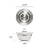 30 Quart Stainless Mixing Bowl, Comes In Each
