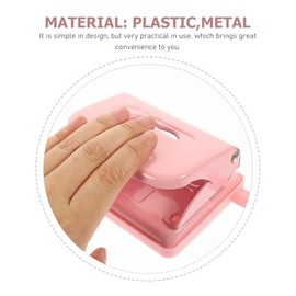 Lurrose Grapadora De Oro Rosa Perforadora De Agujeros Perforadora De Tarjetas Perforadora Artesanal Mini Clips De Carpeta Alumno Lujo Ligero Anillo De