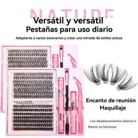 Kit De Pestañas Postizas Diy Extensiones 30d 40d 10~14mm