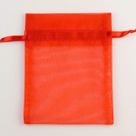 10pcs Red Luxury Organza Gift Bags Jewellery Pouches Xmas Christmas Wedding Anniversary Party Candy Sweet Favours Gifts Bag 10 x 14 cm