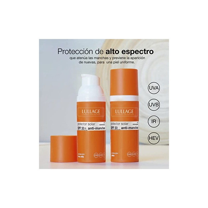 Lullage Bloqueador Solar Anti Manchas Protección Muy Alta Spf Textura