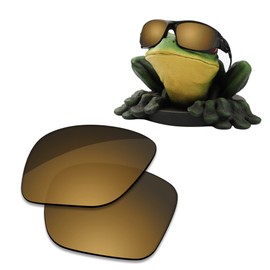 Acefrog AR Coated Polarized Replacement Lenses for Oakley Ten X OO9128 Sunglasses- Tungsten Gold