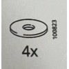 IKEA 4x IKEA Furniture Hardware Metal Washers 100823