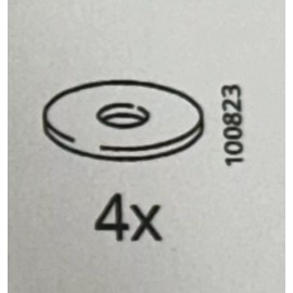 IKEA 4x IKEA Furniture Hardware Metal Washers 100823