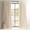 Topfinel 120 Inches Long Extra Long Cream Velvet Curtains for
