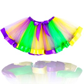 Ushiny Women's Rainbow Tutu Skirt Layered Tulle Tutu Skirt Ballet Dance Tutu Princess Puffy Tutu Skirt for Women and Girls, H-Multicolor 1