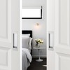 Ravinte 1 Pack Brushed Nickel Sliding Closet Door Handles Silver
