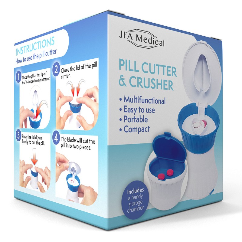 JFA Medical Pill Grinder/Crusher and Pill Cutter