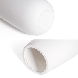 D'vine Dev 12 Inch Ivory Elegant Oval Ceramic Vase for Flowers, Home Décor Vase with Design Box, VS-LD-C-2