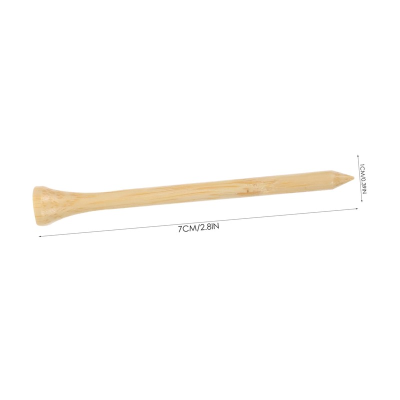 WOONEKY Golf Tees Bamboo 50pcs Golf Spikes Golf Markers Stands