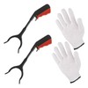 TVSVKWE 2 Pieces Of Garbage Grabber And 1 Pair Of