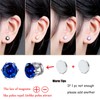 Spiritlele 12 Pairs Colors Cubic Zirconia Magnetic Earrings Clip on