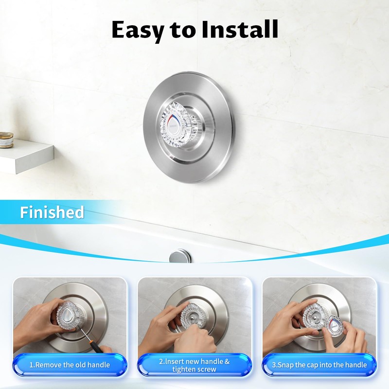 96797 Shower Handle Replacement Compatible with Moen Chateau Single-Handle