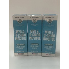 vita guard 4x Vita Guard Myo & D-chiro Inositol Liquid Drops Orange/Lemon 2 fl oz 12/26