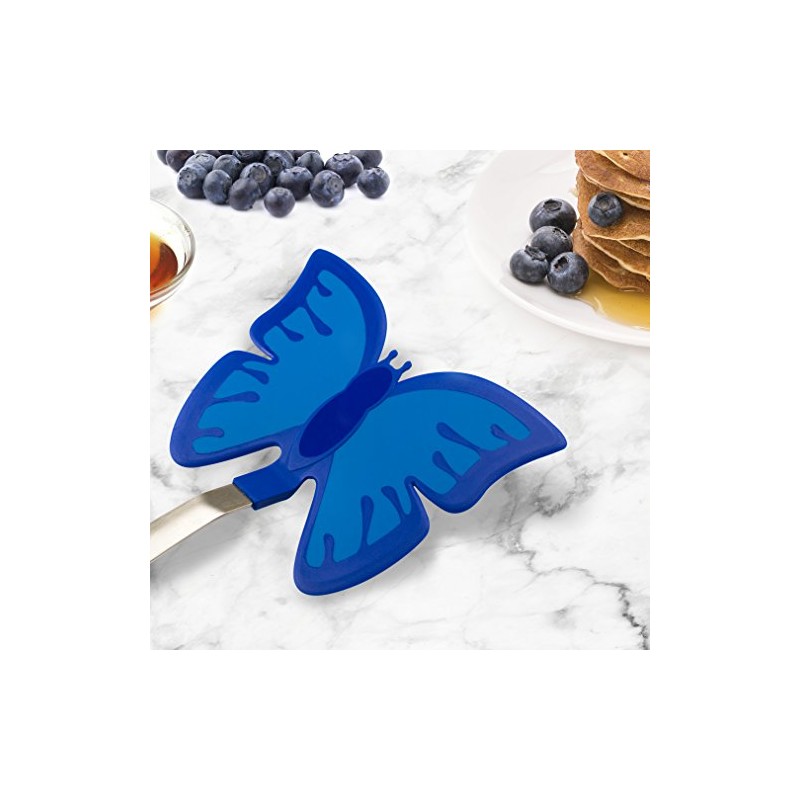 Tovolo Spatulart Espátula volteadora flexible de náilon con motivo de