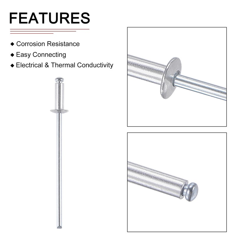 DTGN 2.4mm x 6mm (DXL) Blind Rivets - 120Pack -