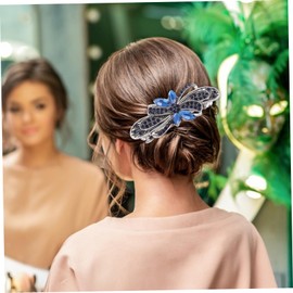 OATIPHO 5PCS Rhinestone Spring Hair Clips for Women Non-Slip Automatic French Barrettes Hair Accessories for Parties and Special Occasions