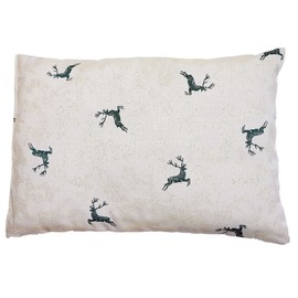 Pine Cushion Stag Green Filled with Pine Shavings Made from 100% Alpine Pine Wood 30 x 20 cm