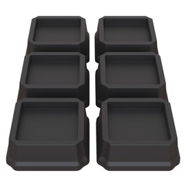 Lutown-Teen Bed Risers 1 inch Heavy Duty Furniture Risers for Sofas, Chair Risers Sofa Risers Table Risers Set of 6 Pack, Black