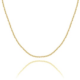 MARLION JEWELS Necklace for women with a refined curly texture. Gold plated / silver plated surgical steel necklace ideal as a gift. Jewellery for women, Gold - silver