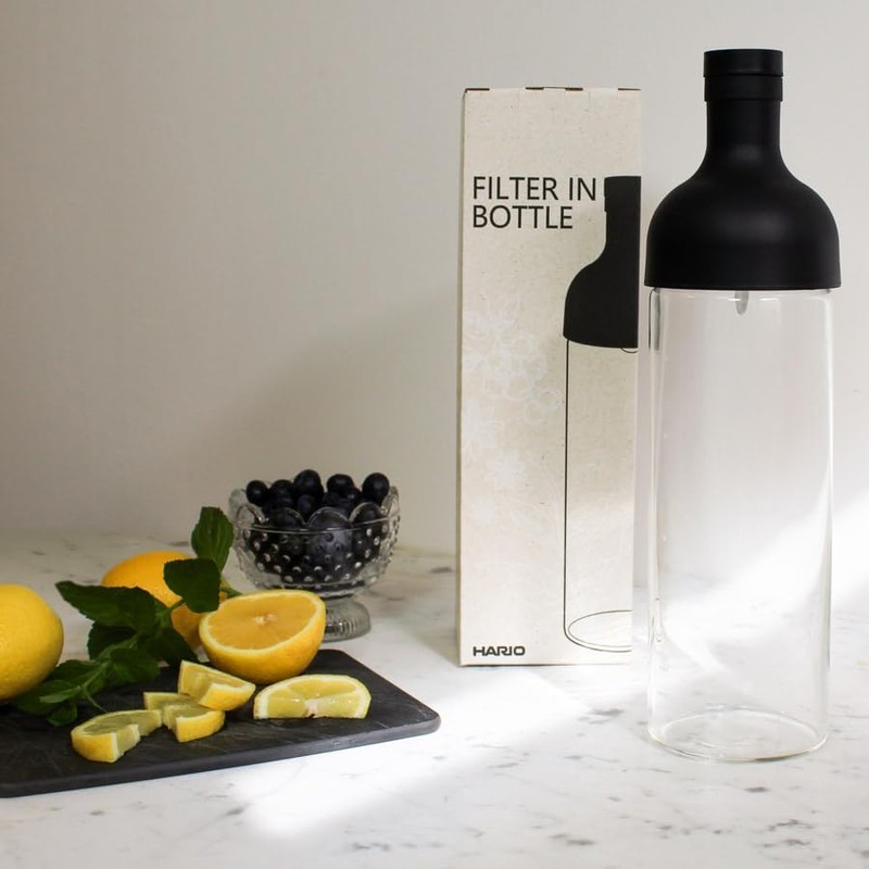 HARIO FIB-75-B-BB Cold Brew Tea Bottle with Filter Insert, 750